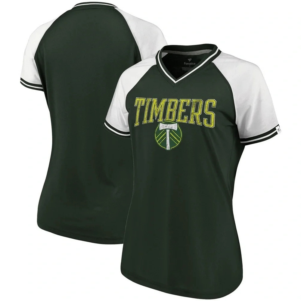 Fanatics Portland Timbers V Neck T Shirt 💚⚽️​​